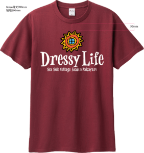 Tシャツバーガンディ